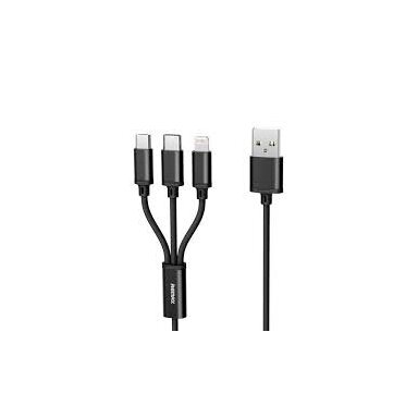 Remax RC-070th 3IN1 Lightning, Micro USB, C tipo greitasis įkrovimas Remax RC-070th 3IN1 Lightning, Micro USB, C tipo greitasis įkrovimas
