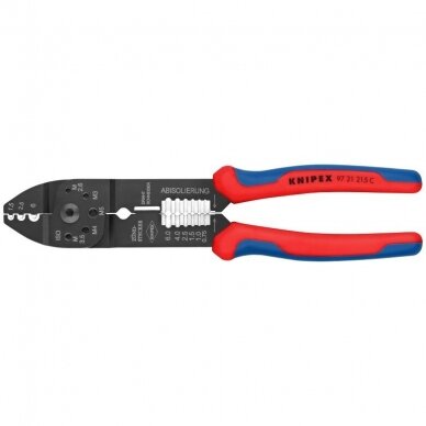 Replės laidų užspaudimui ir nuvalymui 230mm KNIPEX Replės laidų užspaudimui ir nuvalymui 230mm KNIPEX