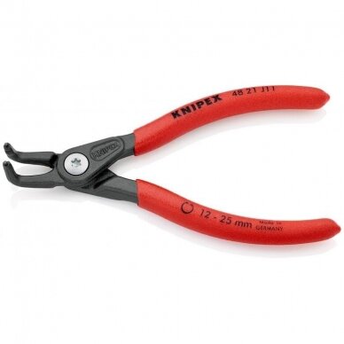 Replės vidiniams žiedams. Lenktos 130mm (Ø12-25mm) KNIPEX 1 Replės vidiniams žiedams. Lenktos 130mm (Ø12-25mm) KNIPEX 1