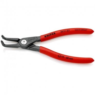 Replės vidiniams žiedams. Lenktos 165mm (Ø19-60mm) KNIPEX 1 Replės vidiniams žiedams. Lenktos 165mm (Ø19-60mm) KNIPEX 1