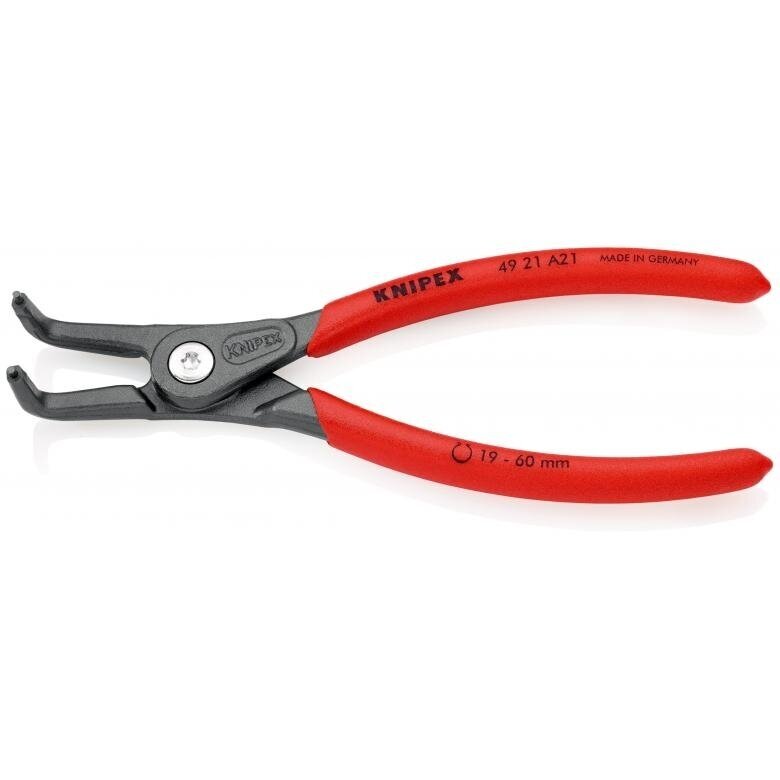 Replės išoriniams žiedams. Lenktos 165mm (Ø19-60mm) KNIPEX 1 Replės išoriniams žiedams. Lenktos 165mm (Ø19-60mm) KNIPEX 1