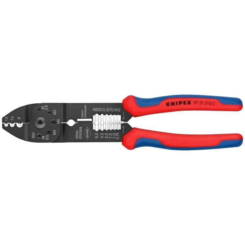 Replės laidų užspaudimui ir nuvalymui 230mm KNIPEX Replės laidų užspaudimui ir nuvalymui 230mm KNIPEX