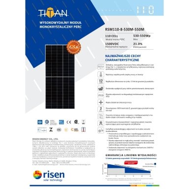 Risen 540 W fotovoltinis saulės modulis