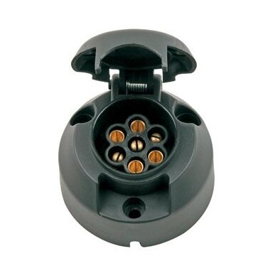 Rozetė priekabai 12V/N-7POL, plast.