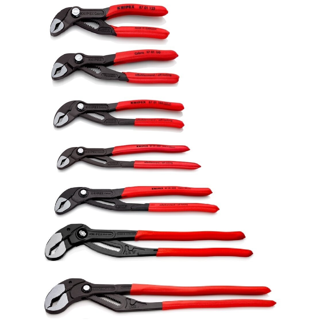 Santechninės replės KNIPEX Cobra su fiksavimu Santechninės replės KNIPEX Cobra su fiksavimu