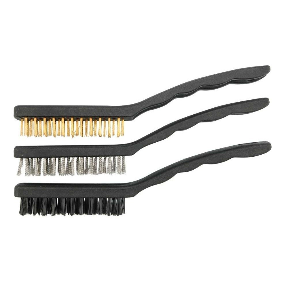 Šepečių plastikine rankena rinkinys (3vnt) 170mm Šepečių plastikine rankena rinkinys (3vnt) 170mm