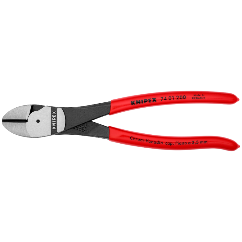 Šoninio kirpimo jėgos replės 200mm KNIPEX Šoninio kirpimo jėgos replės 200mm KNIPEX