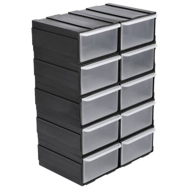 Spintelė smulkmenoms (10-ies stalčių) 225x155x100mm Spintelė smulkmenoms (10-ies stalčių) 225x155x100mm