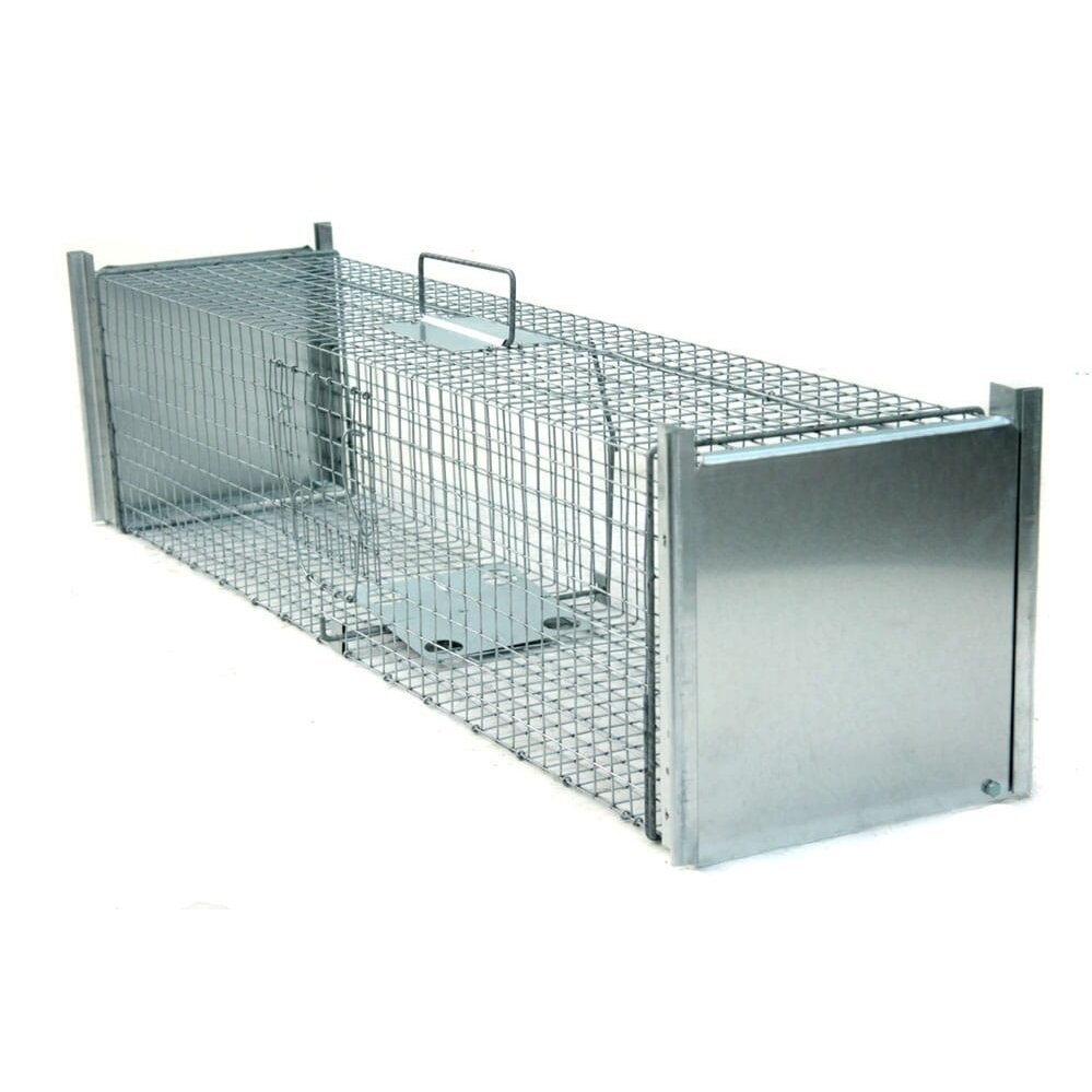 Spąstai bebrams, lapėms, katėms, šunims 2 durų 120x26x26cm Spąstai bebrams, lapėms, katėms, šunims 2 durų 120x26x26cm