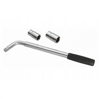 Suktuko su ištraukiama rankena rinkinys 1/2" 3vnt. 1 Suktuko su ištraukiama rankena rinkinys 1/2" 3vnt. 1