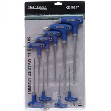 'T' tipo.rak.rink.(9vnt) (torx) T10-T50 4 'T' tipo.rak.rink.(9vnt) (torx) T10-T50 4