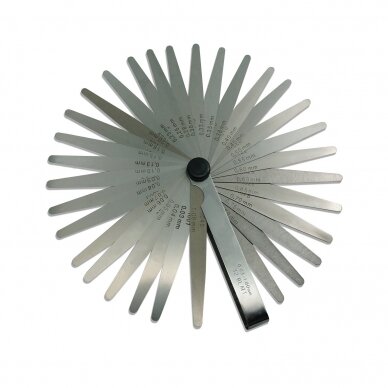 Tarpumačių rinkinys 0.03mm-1.0mm 32vnt. 1 Tarpumačių rinkinys 0.03mm-1.0mm 32vnt. 1