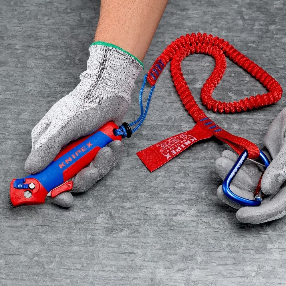 Terkšlinis kabelio nužievinimo peilis su kreipiančiąją KNIPEX 5