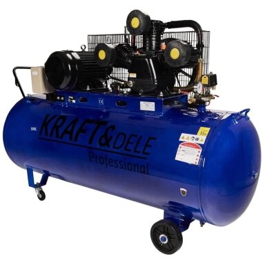 Tepalinis oro kompresorius Kraftdele 500L, KD4062