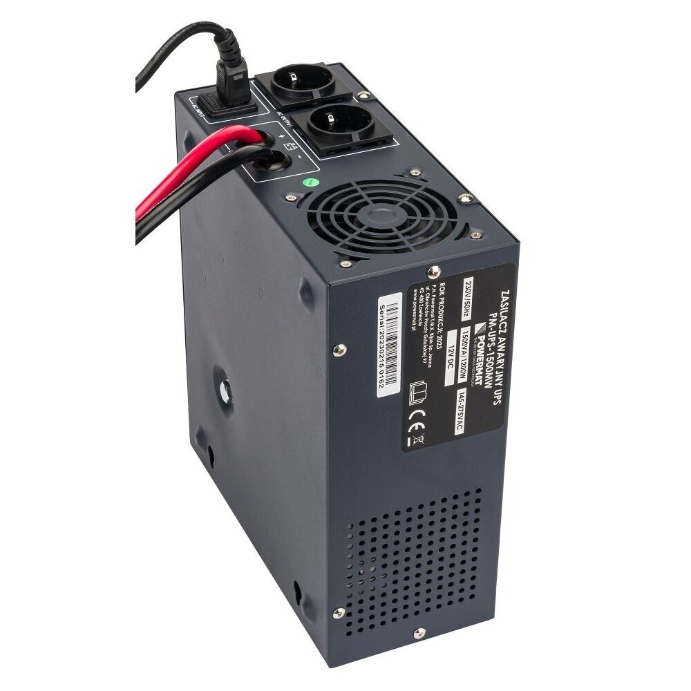 UPS LCD 1500VA 1200W avarinis maitinimo šaltinis centrinio šildymo krosnies PM-UPS-1500MW 3