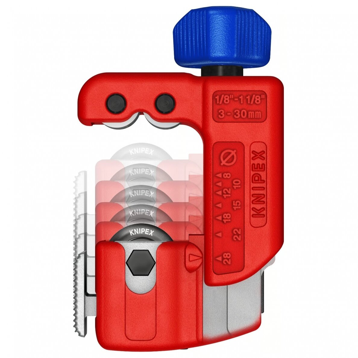 Vamzdžių (metalinių) mini pjoviklis 3-30mm KNIPEX TubiX® S 1 Vamzdžių (metalinių) mini pjoviklis 3-30mm KNIPEX TubiX® S 1
