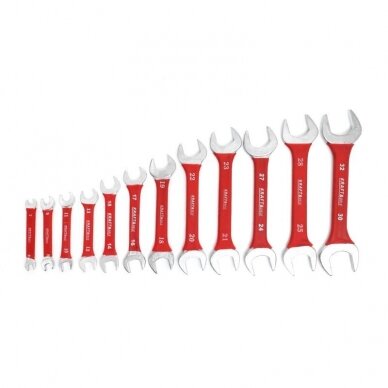 Veržliarakčių komplektas atvirais galais 12 vnt. KD10924 1 Veržliarakčių komplektas atvirais galais 12 vnt. KD10924 1