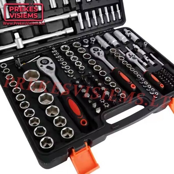 Veržliarakčių rinkinys „RANGERS“ 1/2„ 1/4“ 3/8“ TORX antgaliai CrV 171 vnt. RS-018 1 Veržliarakčių rinkinys „RANGERS“ 1/2„ 1/4“ 3/8“ TORX antgaliai CrV 171 vnt. RS-018 1