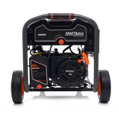 Benzininis vienfazis elektros generatorius 3500W KRAFT&DELE, KD695