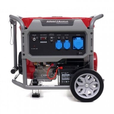 Benzininis vienfazis elektros generatorius 6400W Kraft&Dele, KD634