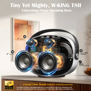 W-King T8 II Nešiojama Bluetooth kolonėlė W-King T8 II Nešiojama Bluetooth kolonėlė