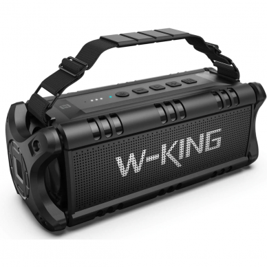 W-King D8 nešiojama Bluetooth kolonėlė 50W - 8000mAh (juoda)