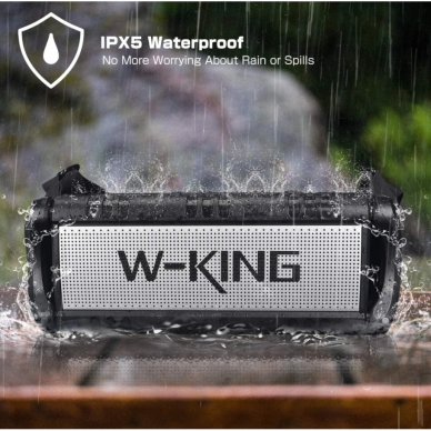 W-King D8 nešiojama Bluetooth kolonėlė 50W - 8000mAh (juoda) 4
