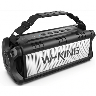 W-King D8 nešiojama Bluetooth kolonėlė 50W - 8000mAh (pilka)