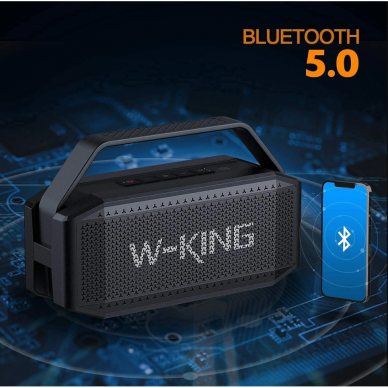 W-King D9 nešiojama Bluetooth kolonėlė 60W - 12000mAh (juoda) 5