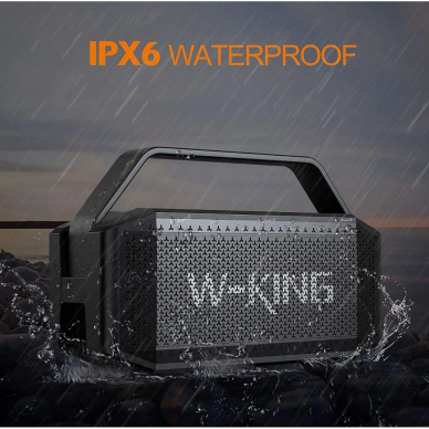 W-King D9 nešiojama Bluetooth kolonėlė 60W - 12000mAh (juoda) 6