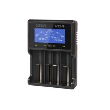 XTAR Baterijų įkroviklis VC4 XTAR Baterijų įkroviklis VC4